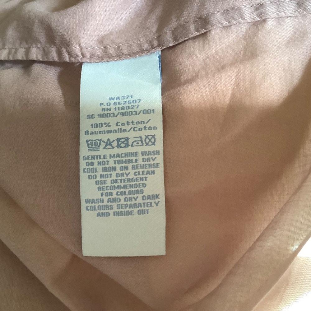 Boden Cotton Blouse Dusty Pink us size 8, uk size 12 - Picture 8 of 8